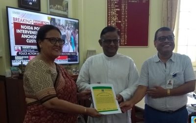 certificate of green and environment audit at St. Xavier’s College Kolkata